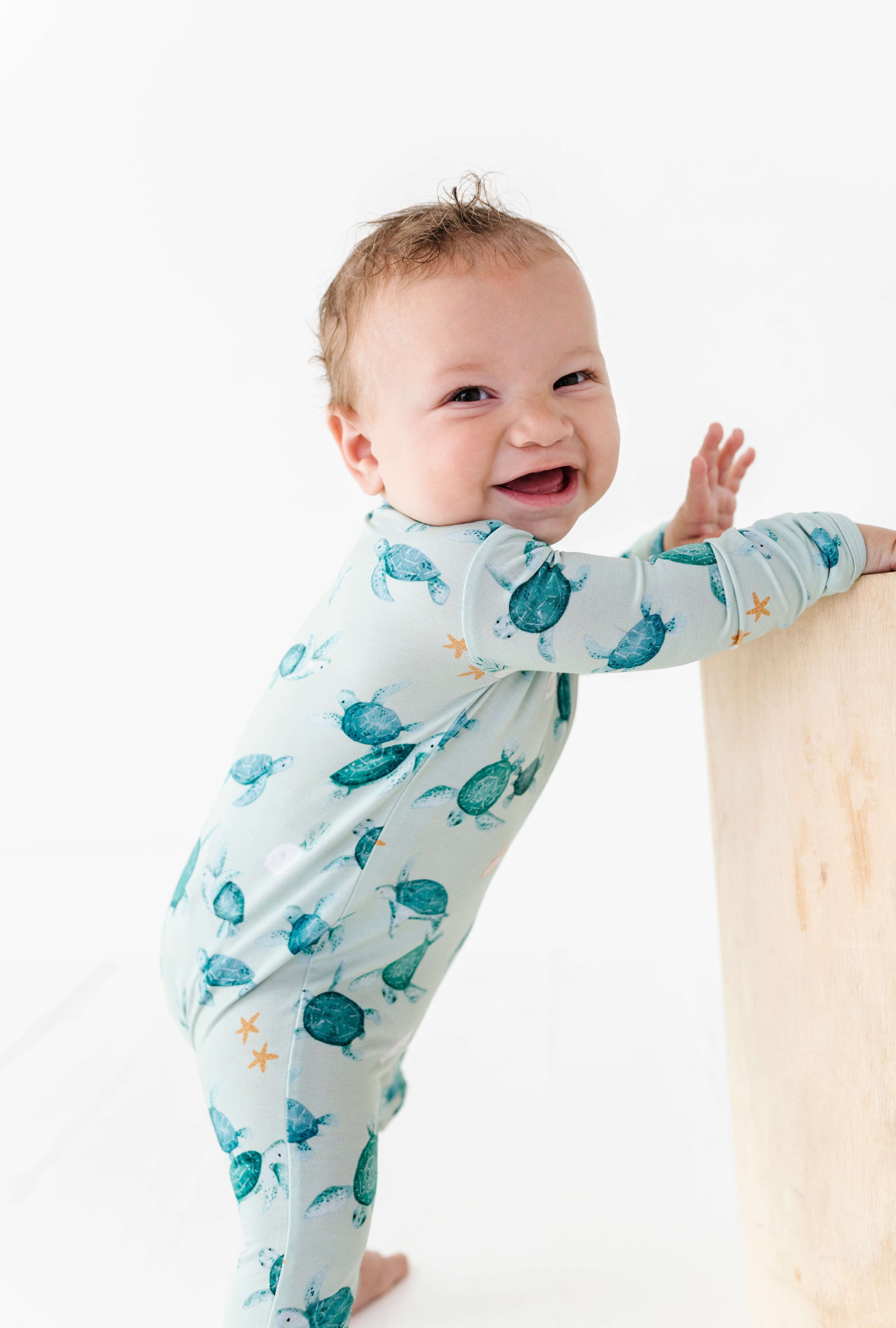 Sea Turtles Zipper Onesie