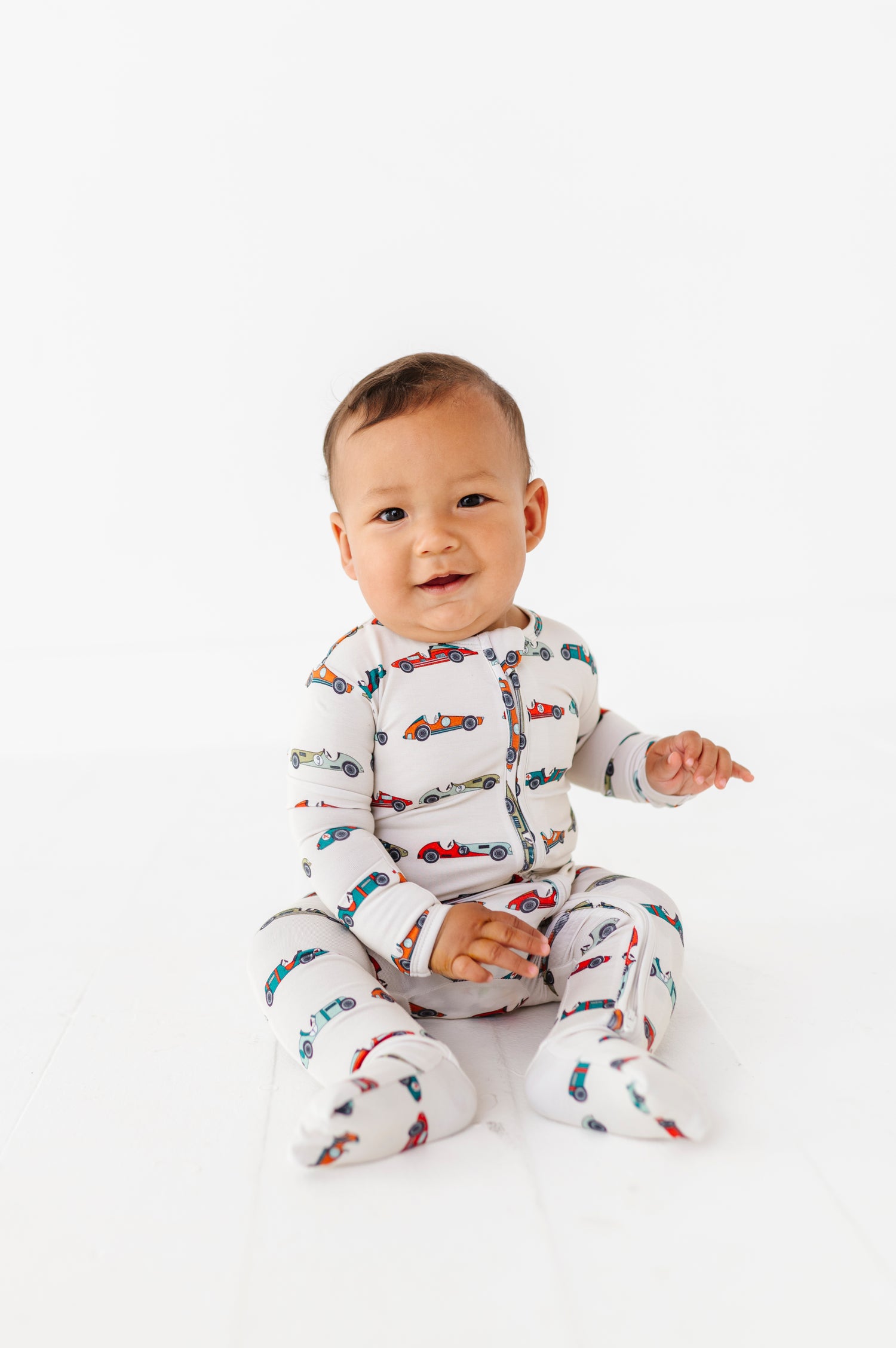 Vintage Car Zipper Onesie