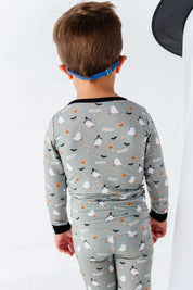 Happy Spooky Green Two Piece Pajama Set