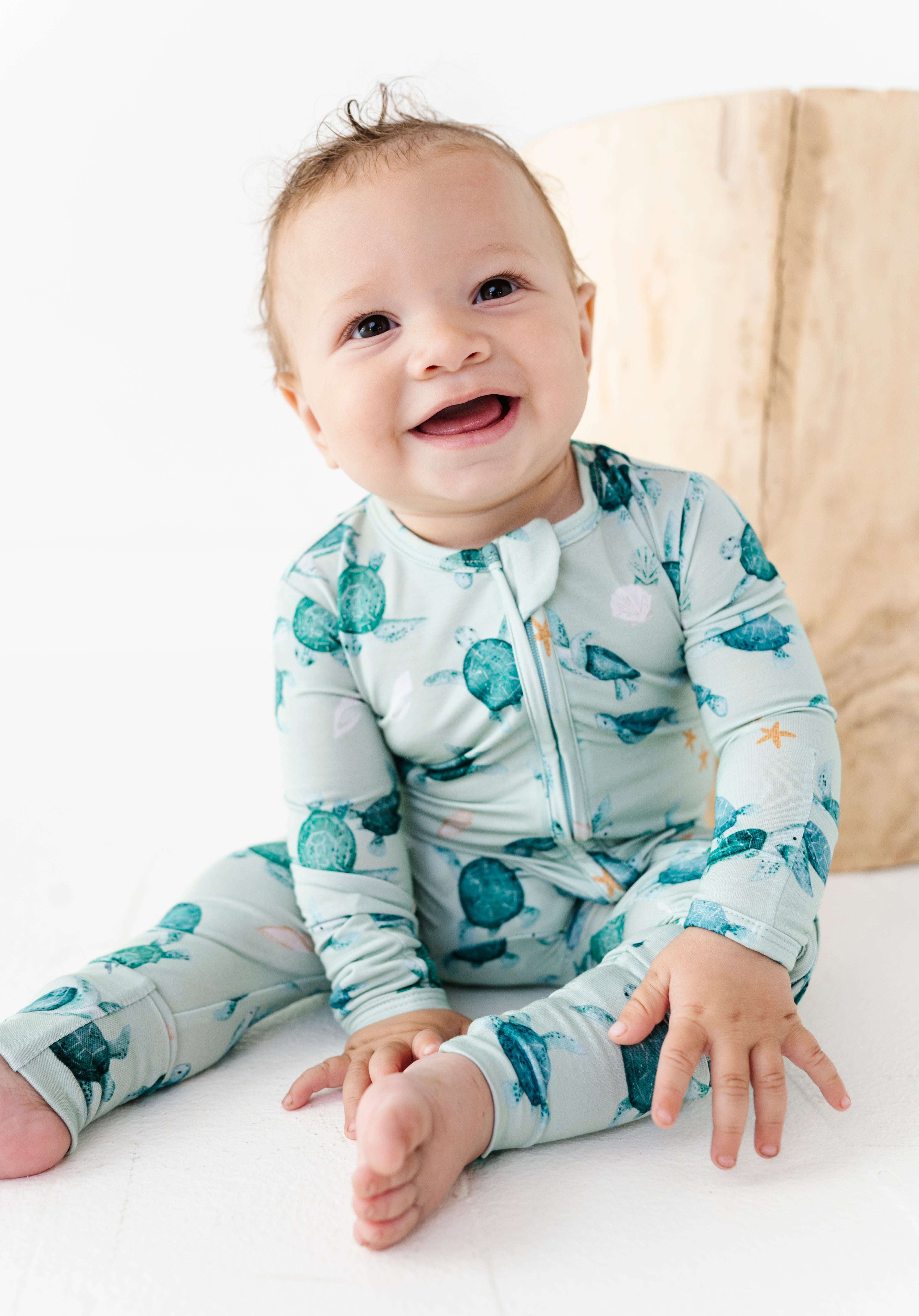 Sea Turtles Zipper Onesie