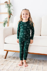 LPC X Sydney Rae Bass Green Nativity Two Piece Pajama Set