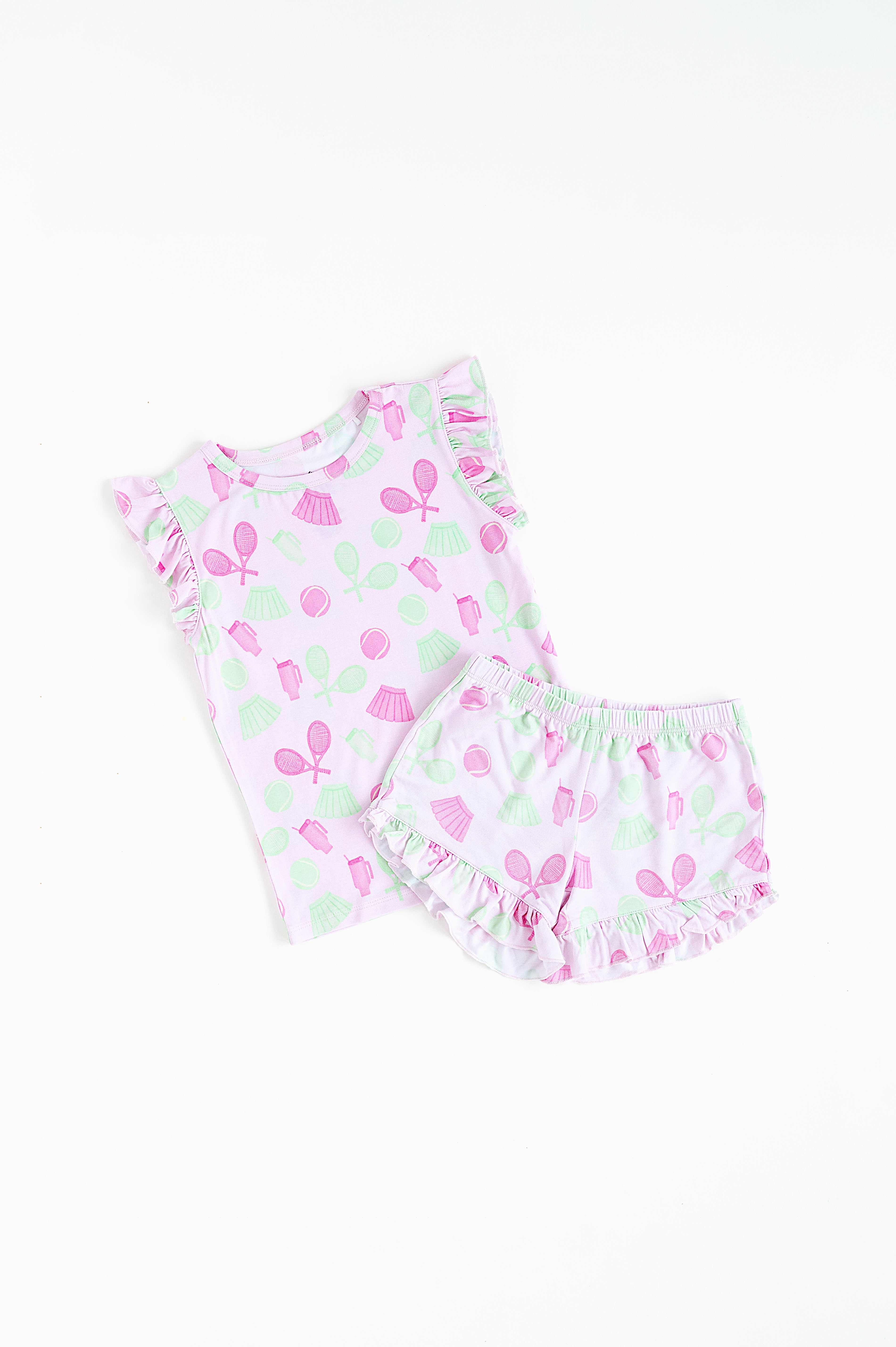 Tennis Ruffle Short Set