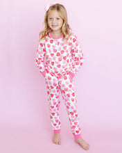 Load image into Gallery viewer, Pink Affirmation Heart Terry Jogger Set
