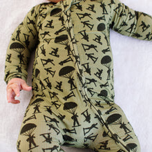 Load image into Gallery viewer, Army Guy Ribbed Convertible Onesie
