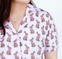 Pink Chocolate Bunny Women's Short Set
