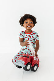 Fire Truck Two Piece Pajama Set
