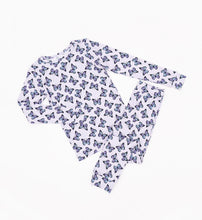 Load image into Gallery viewer, Purple Butterfly Two Piece Long Set

