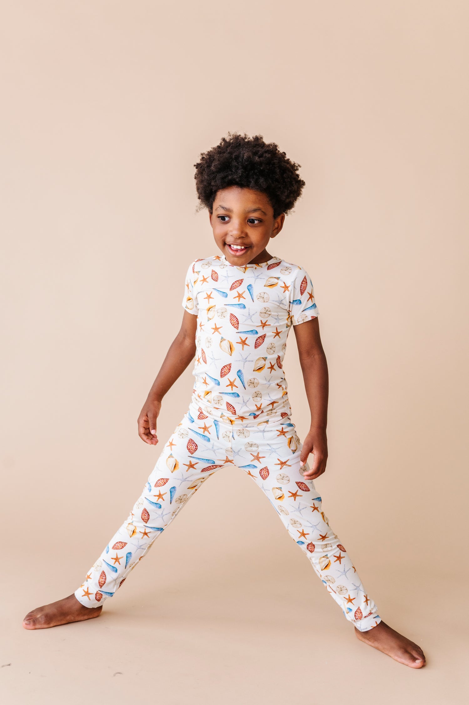 Sea Shells Two Piece Pajama Set