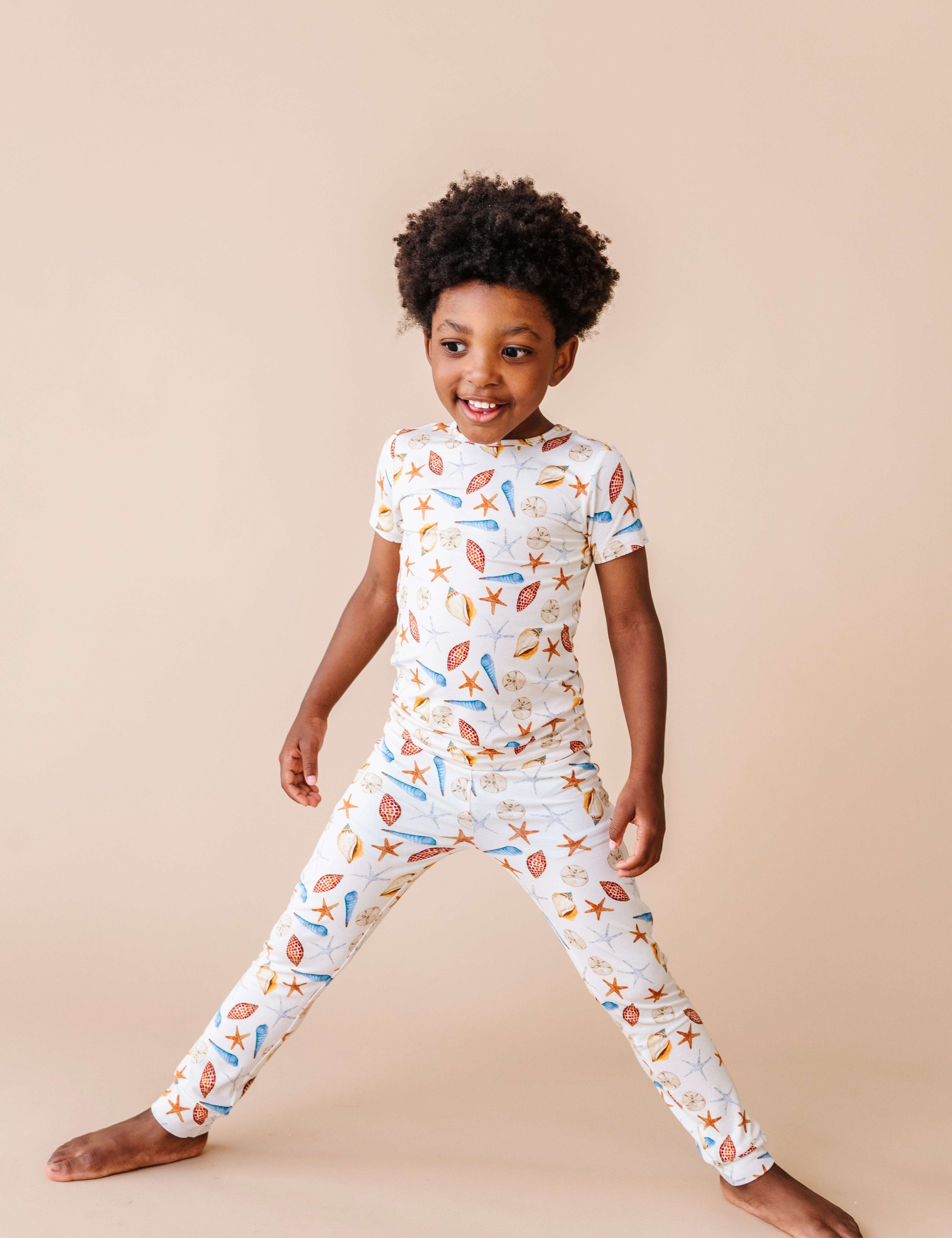 Sea Shells Two Piece Pajama Set