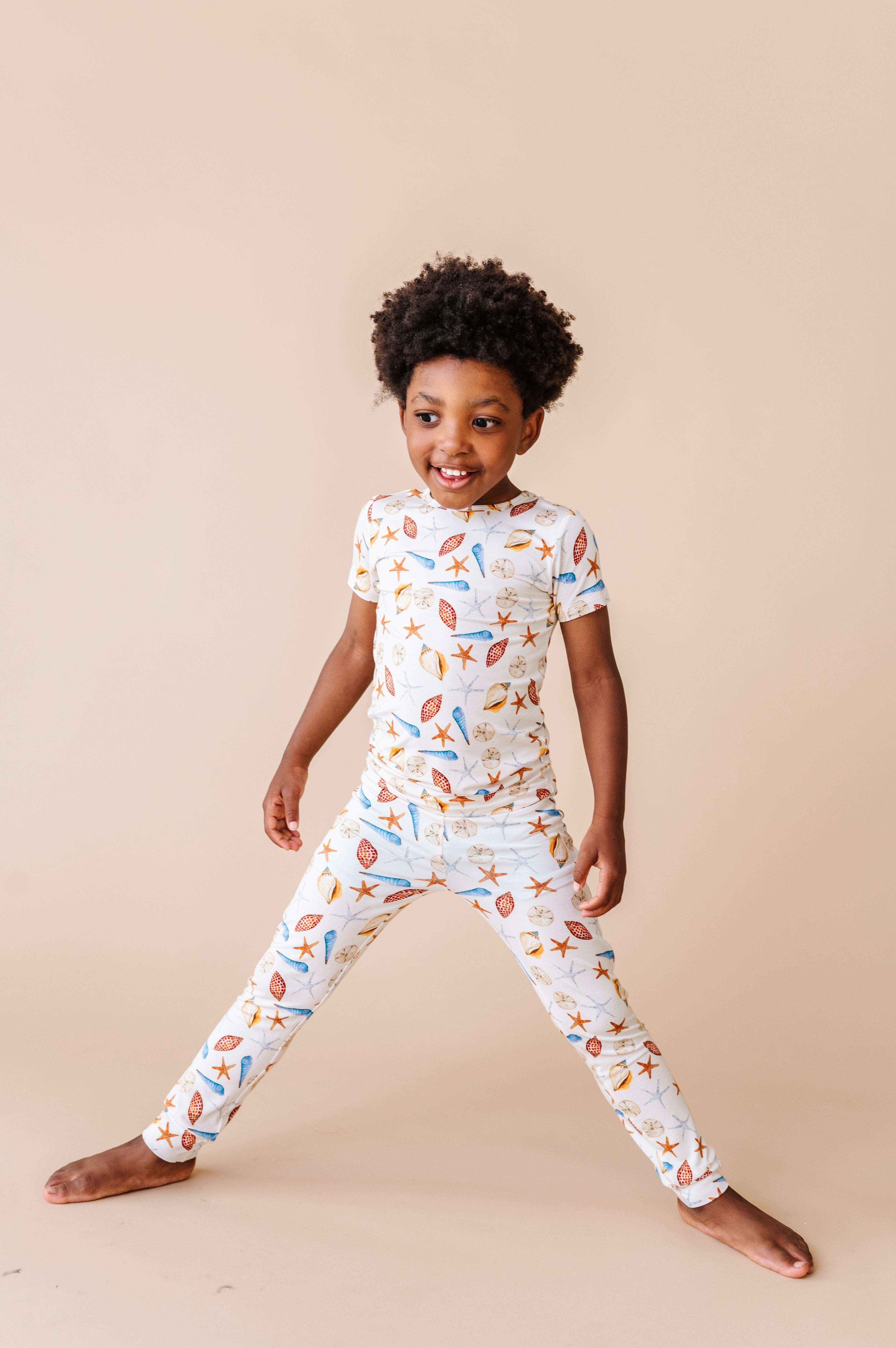 Sea Shells Two Piece Pajama Set