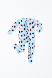 USA Sunglasses Ruffled Zipper Onesie