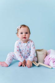Beach Scene Zipper Onesie