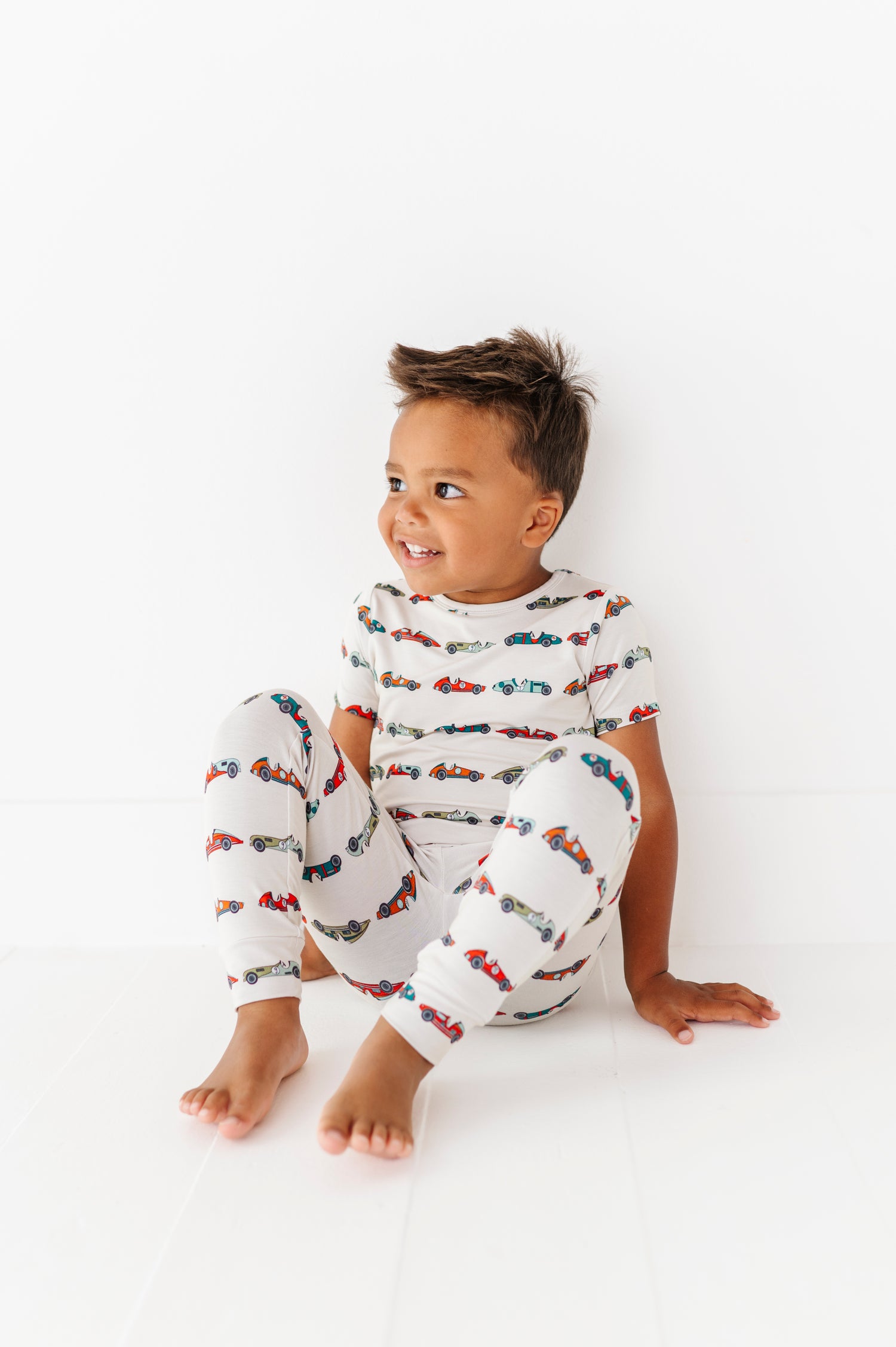 Vintage Cars Two Piece Pajama Set