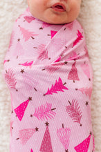 Load image into Gallery viewer, Pink Pine Tree Swaddle
