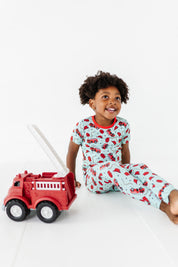Fire Truck Two Piece Pajama Set
