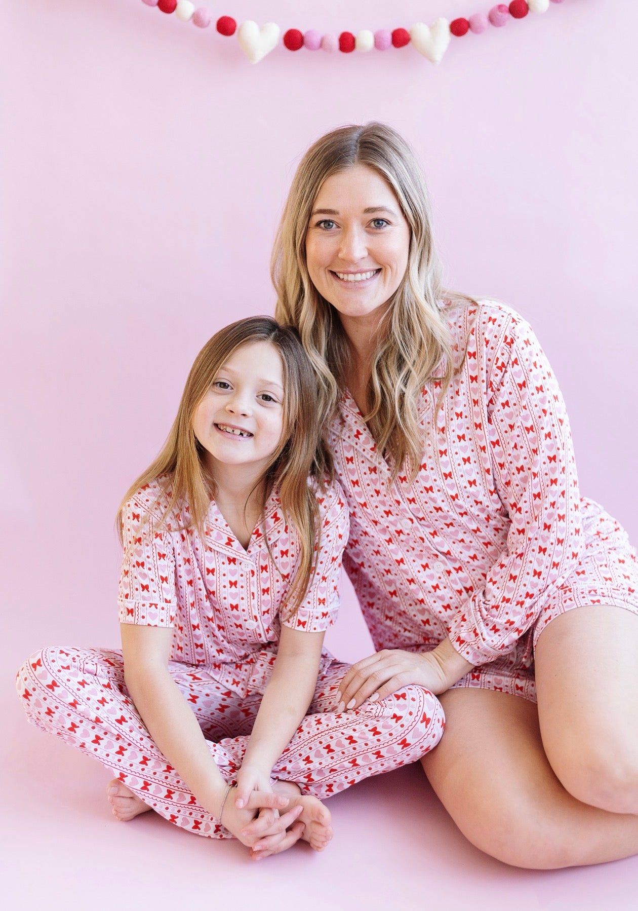 Heart and Bow Women's Short Set