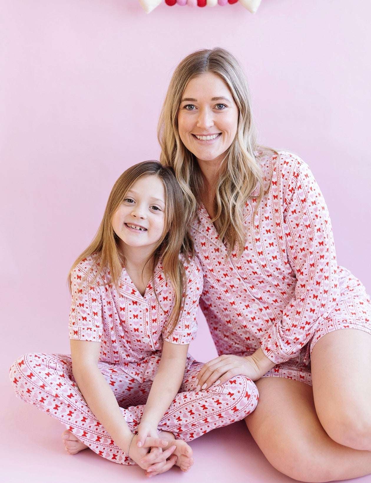 Heart and Bow Women's Short Set