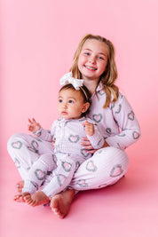 Holiday Heart Wreaths Girls Flare Set