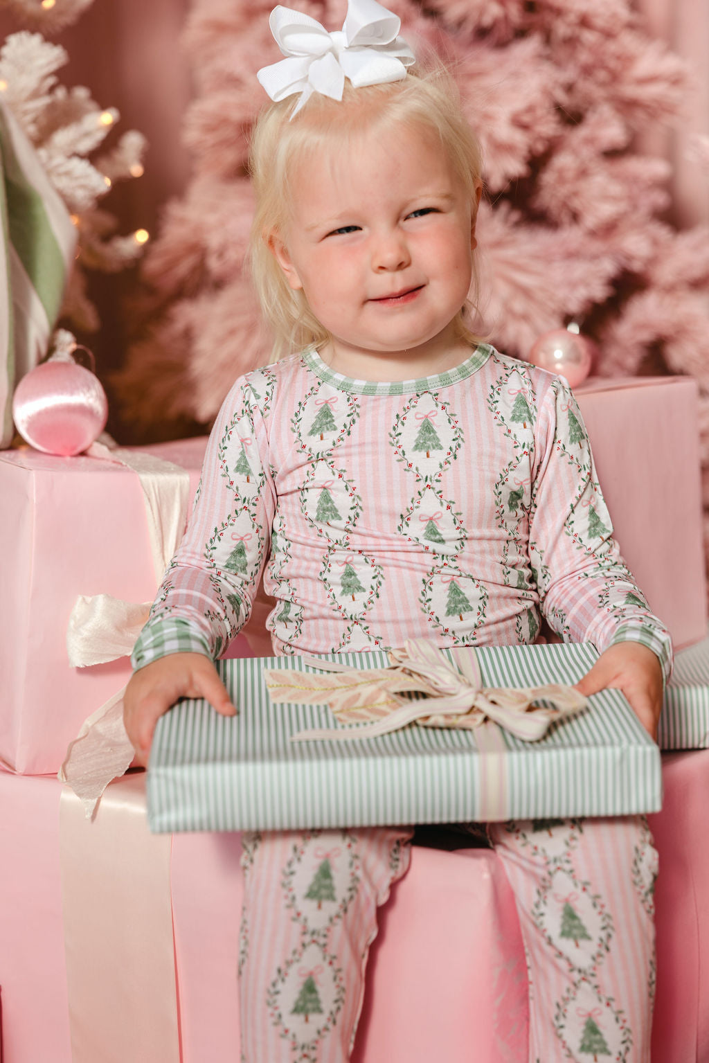 LPC X Tiffany Houghton Bow-Ho-Ho Two Piece Pajama Set