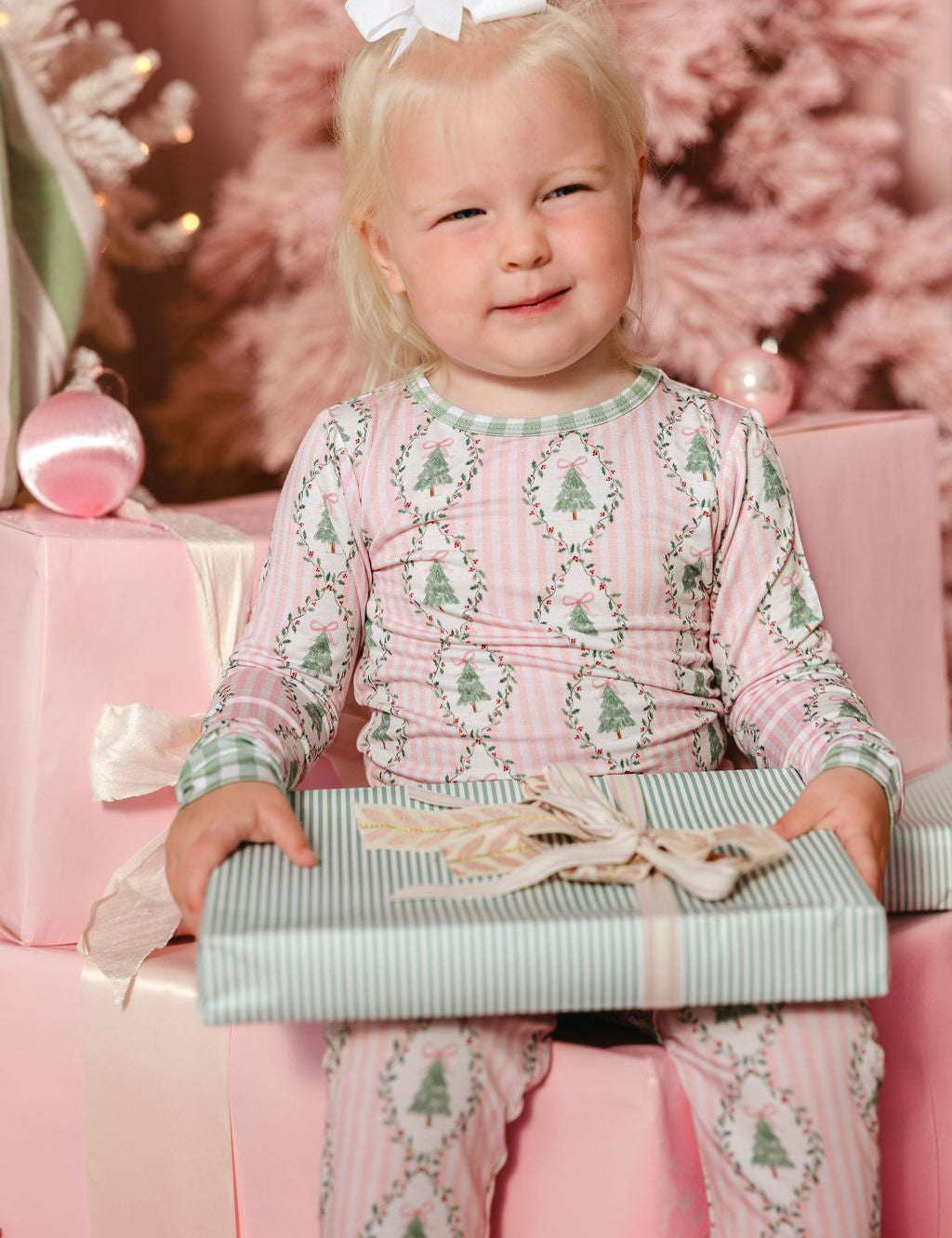 LPC X Tiffany Houghton Bow-Ho-Ho Two Piece Pajama Set