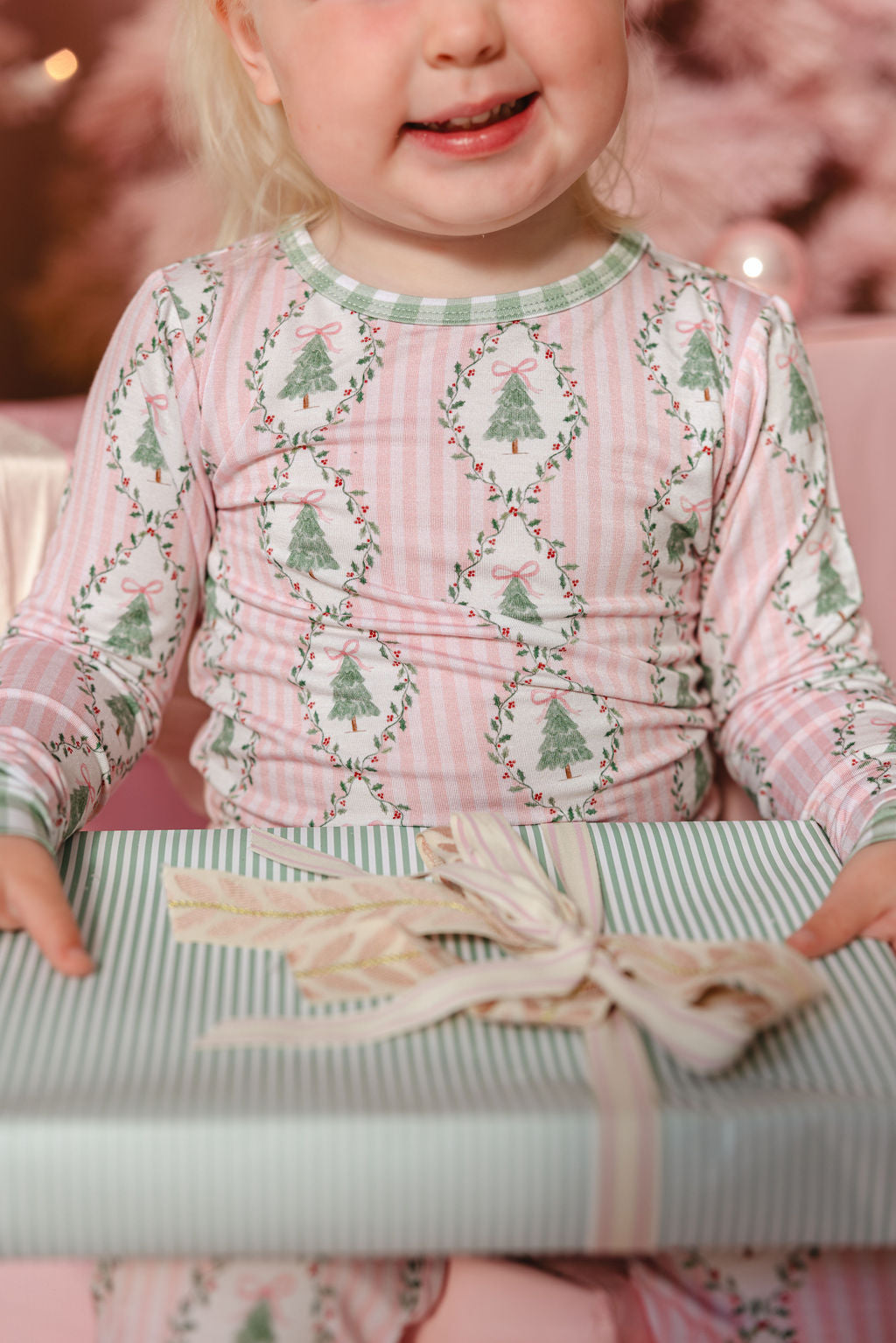 LPC X Tiffany Houghton Bow-Ho-Ho Two Piece Pajama Set
