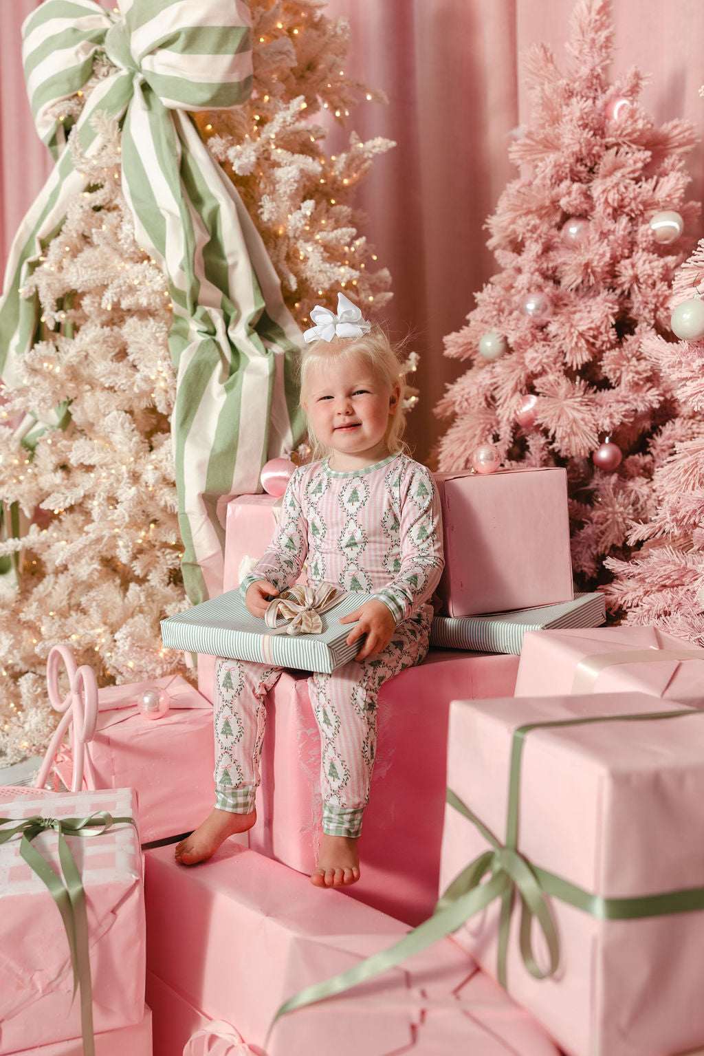 LPC X Tiffany Houghton Bow-Ho-Ho Two Piece Pajama Set
