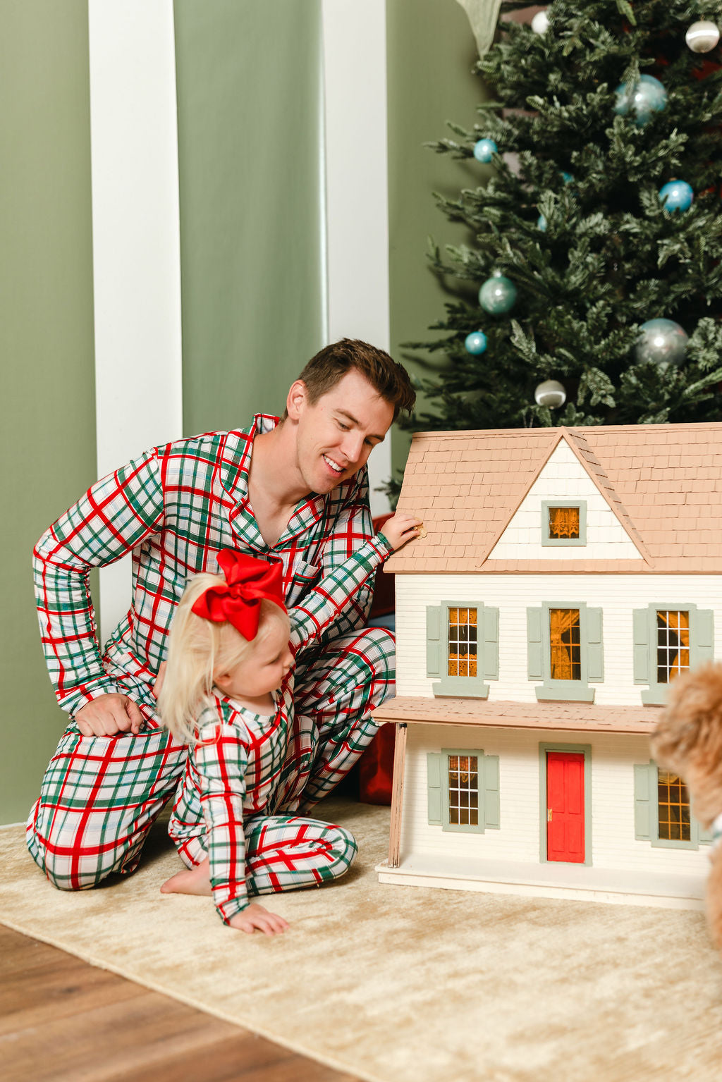 LPC X Tiffany Houghton Christmas Plaid Two Piece Pajama Set