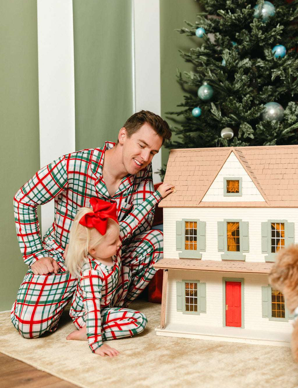 LPC X Tiffany Houghton Christmas Plaid Two Piece Pajama Set