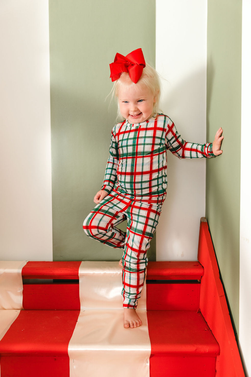 LPC X Tiffany Houghton Christmas Plaid Two Piece Pajama Set