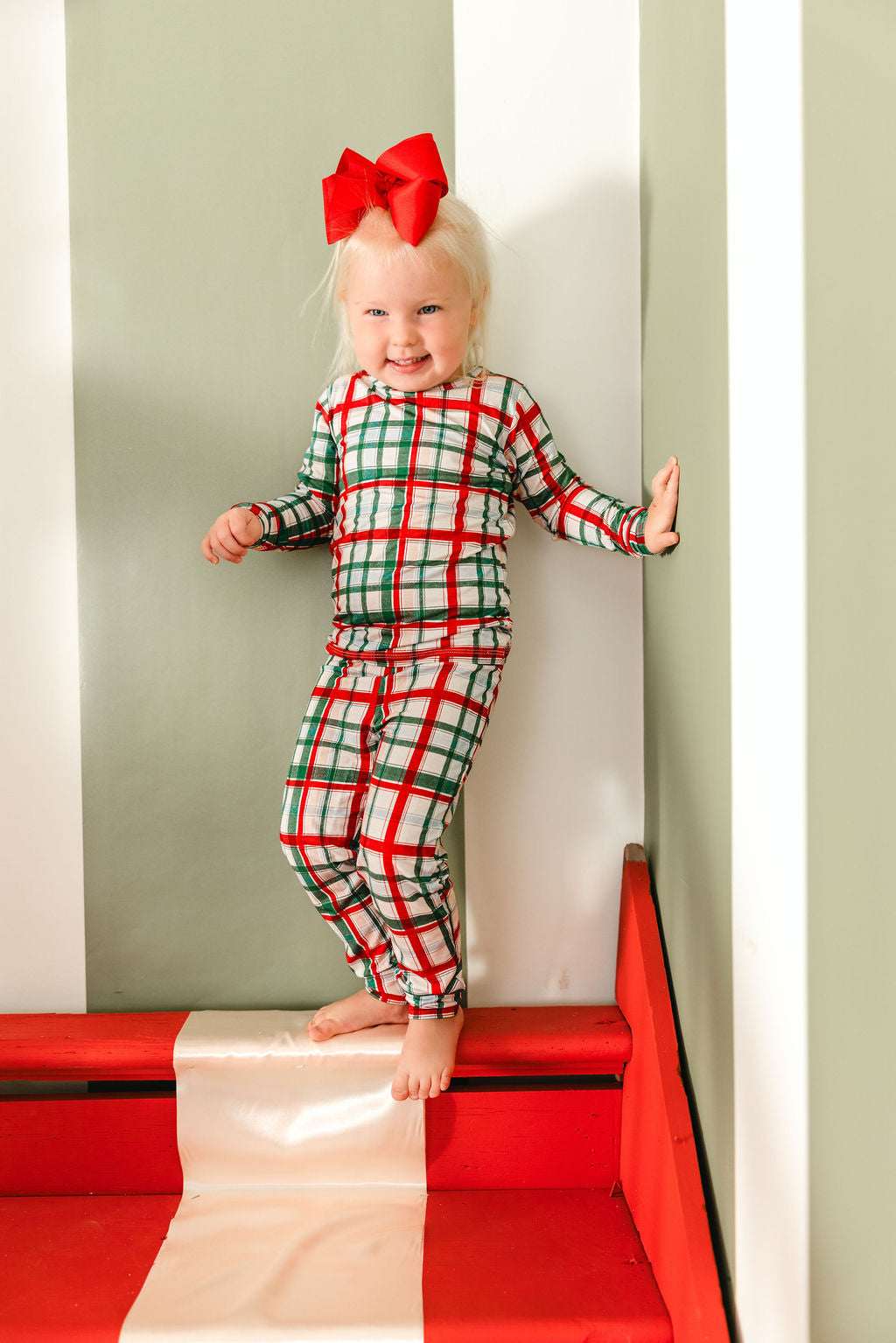 LPC X Tiffany Houghton Christmas Plaid Two Piece Pajama Set