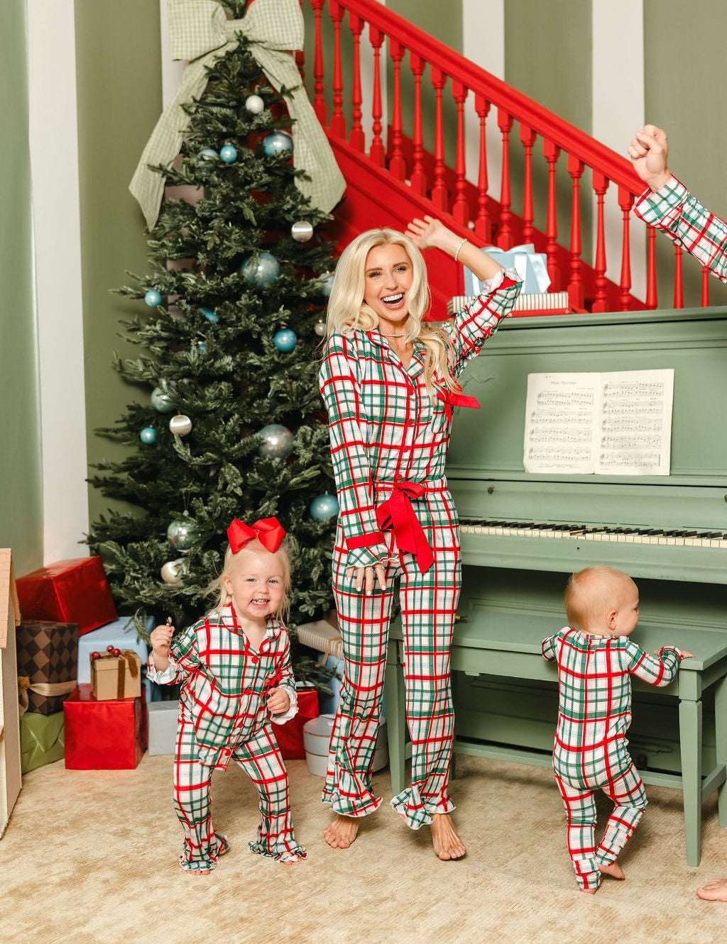 LPC X Tiffany Houghton Christmas Plaid Girls Flare Set