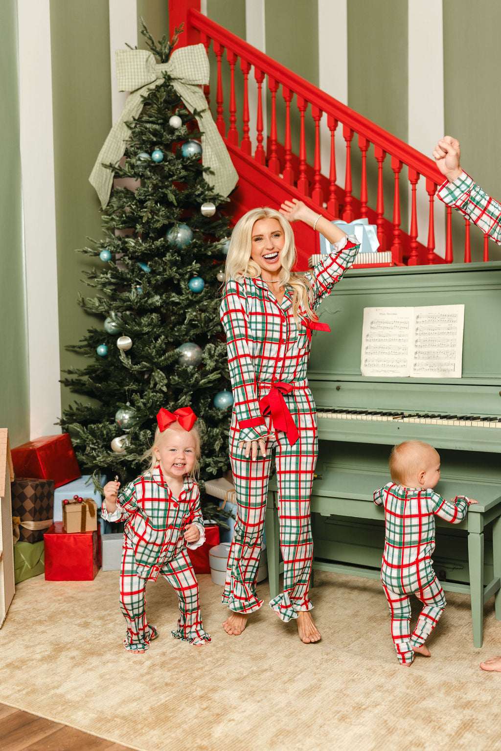 LPC X Tiffany Houghton Christmas Plaid Girls Flare Set