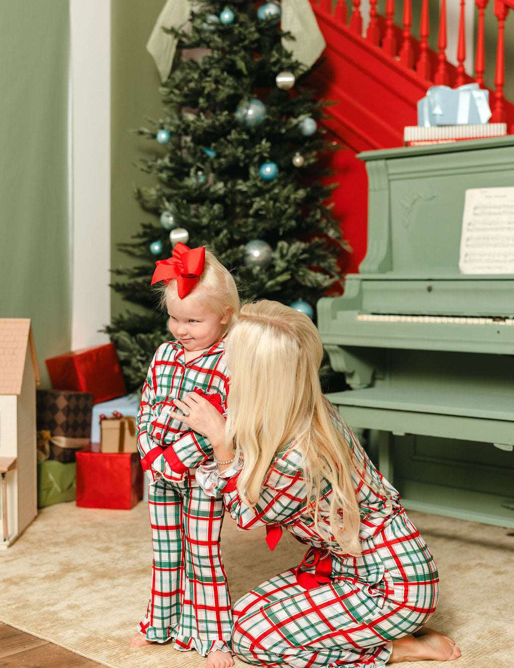 LPC X Tiffany Houghton Christmas Plaid Girls Flare Set