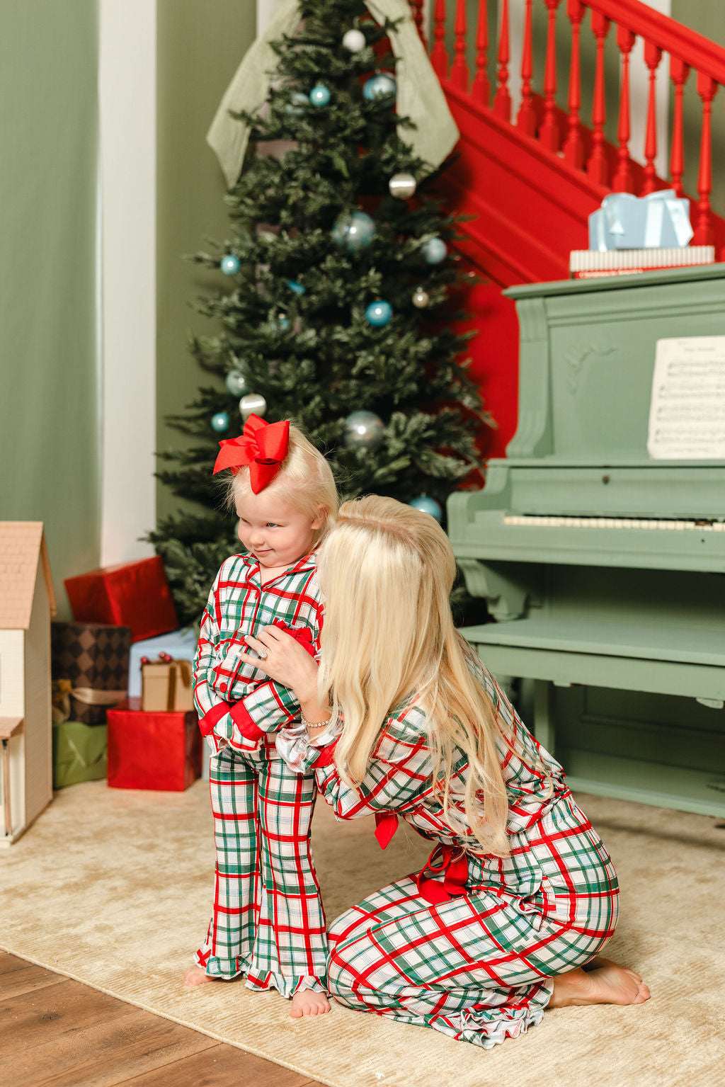 LPC X Tiffany Houghton Christmas Plaid Girls Flare Set