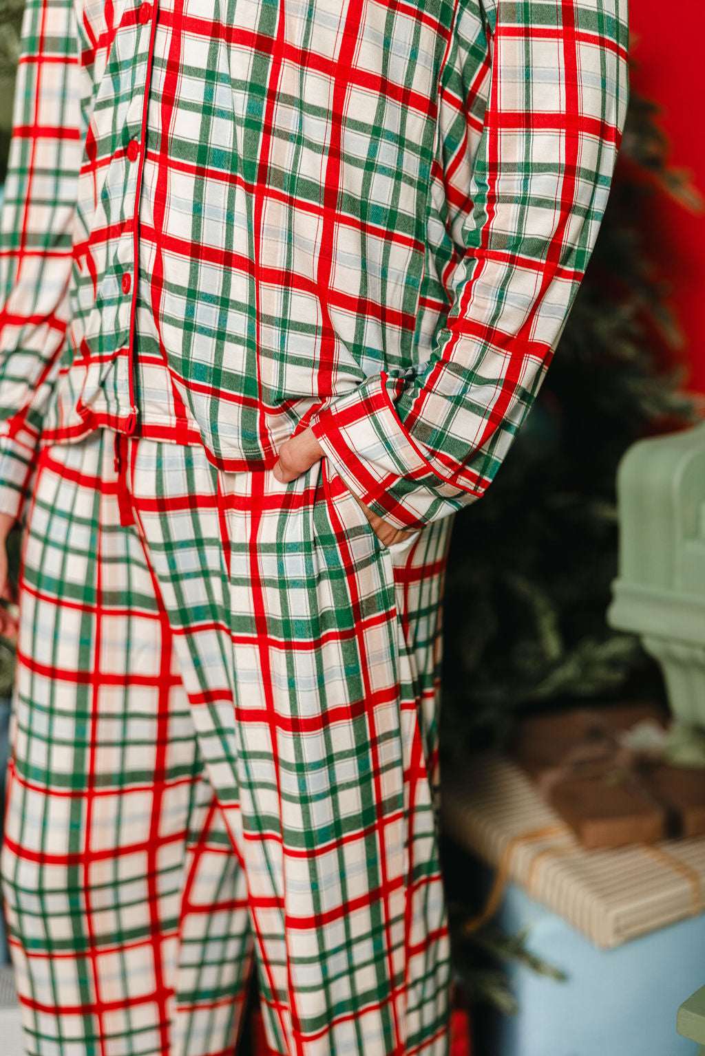 LPC X Tiffany Houghton Christmas Plaid Mens Set
