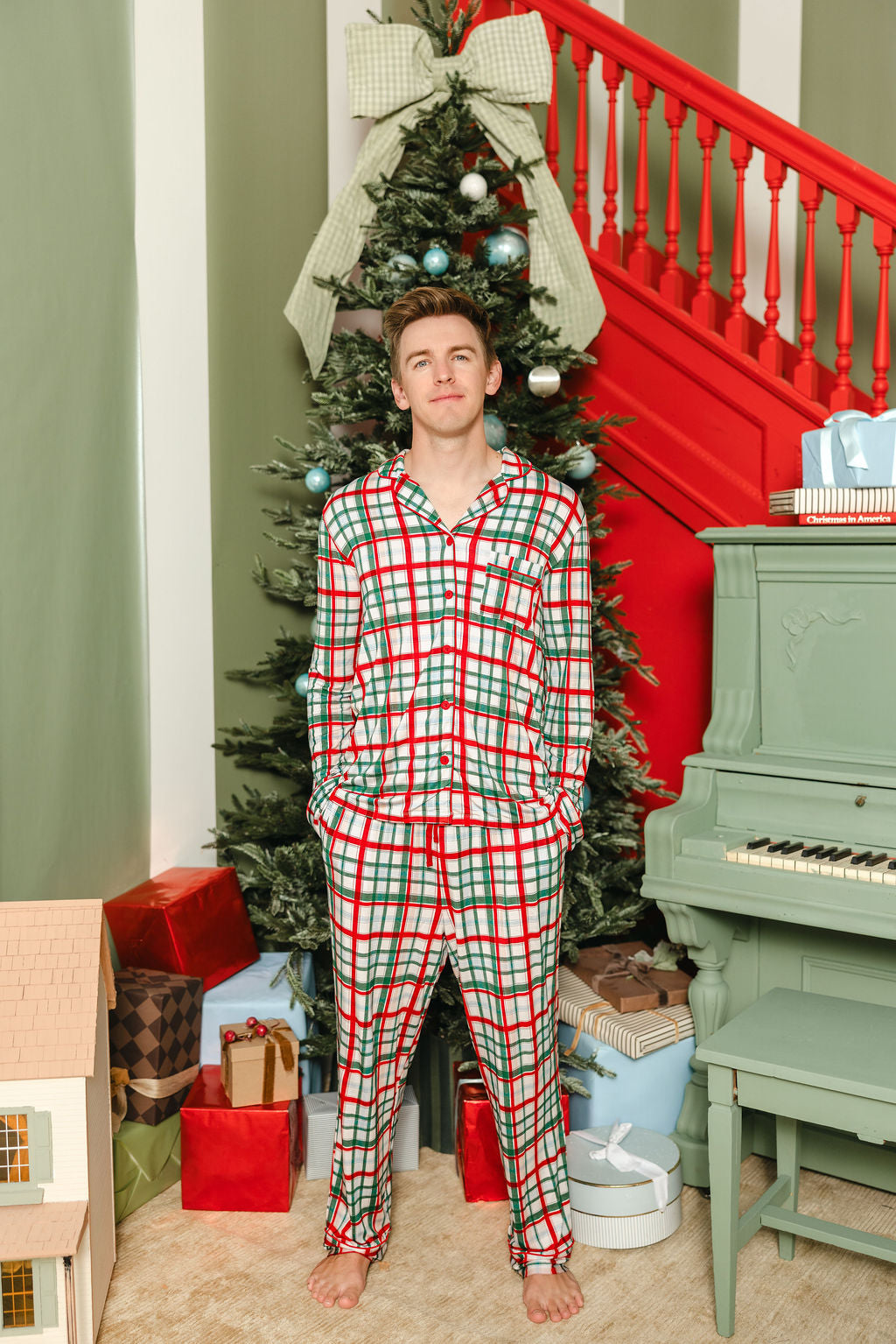 LPC X Tiffany Houghton Christmas Plaid Mens Set