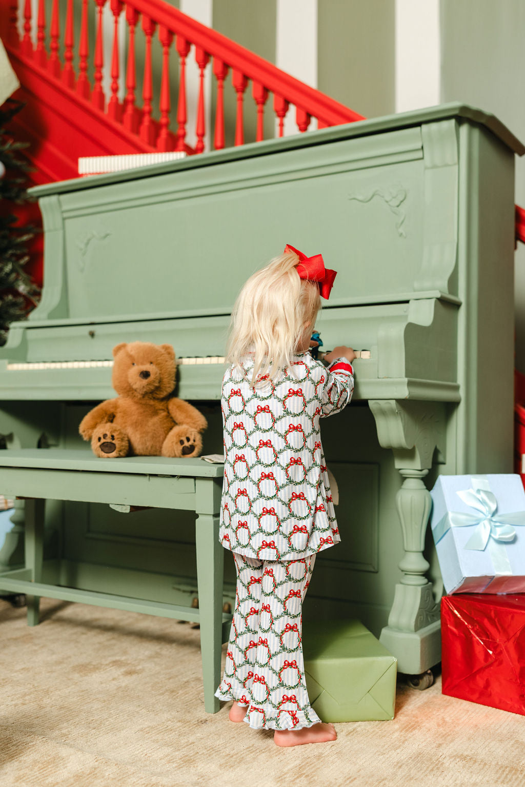 LPC X Tiffany Houghton Wreaths and Ribbons Girls Flare Set