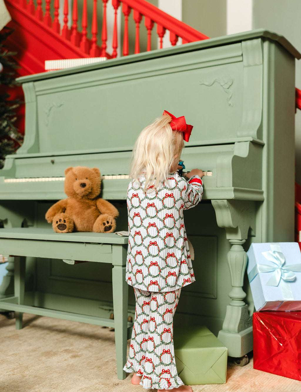 LPC X Tiffany Houghton Wreaths and Ribbons Girls Flare Set