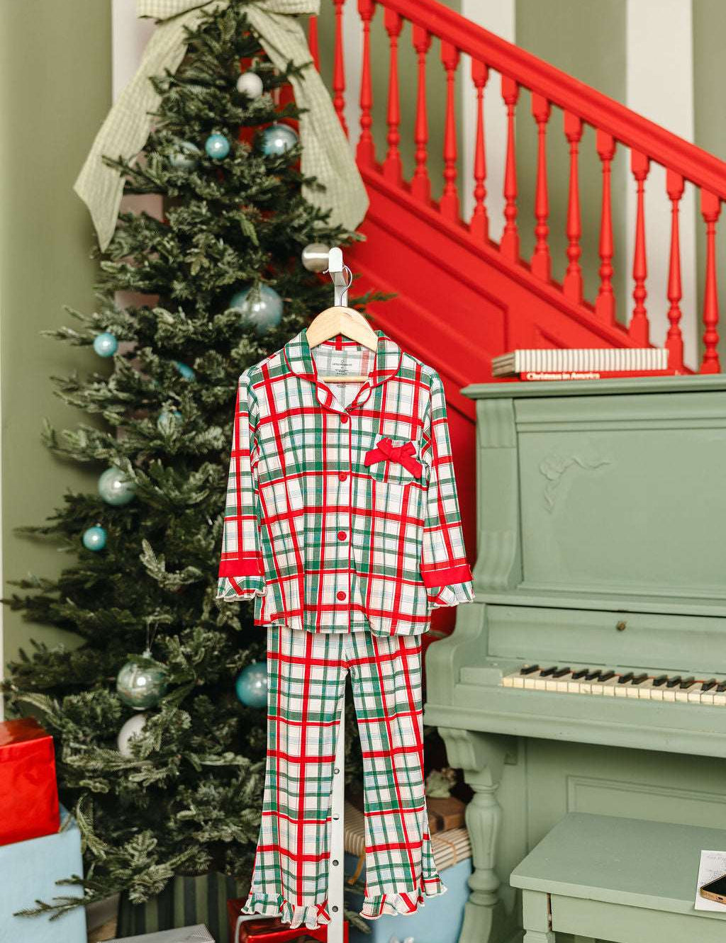 LPC X Tiffany Houghton Christmas Plaid Girls Flare Set