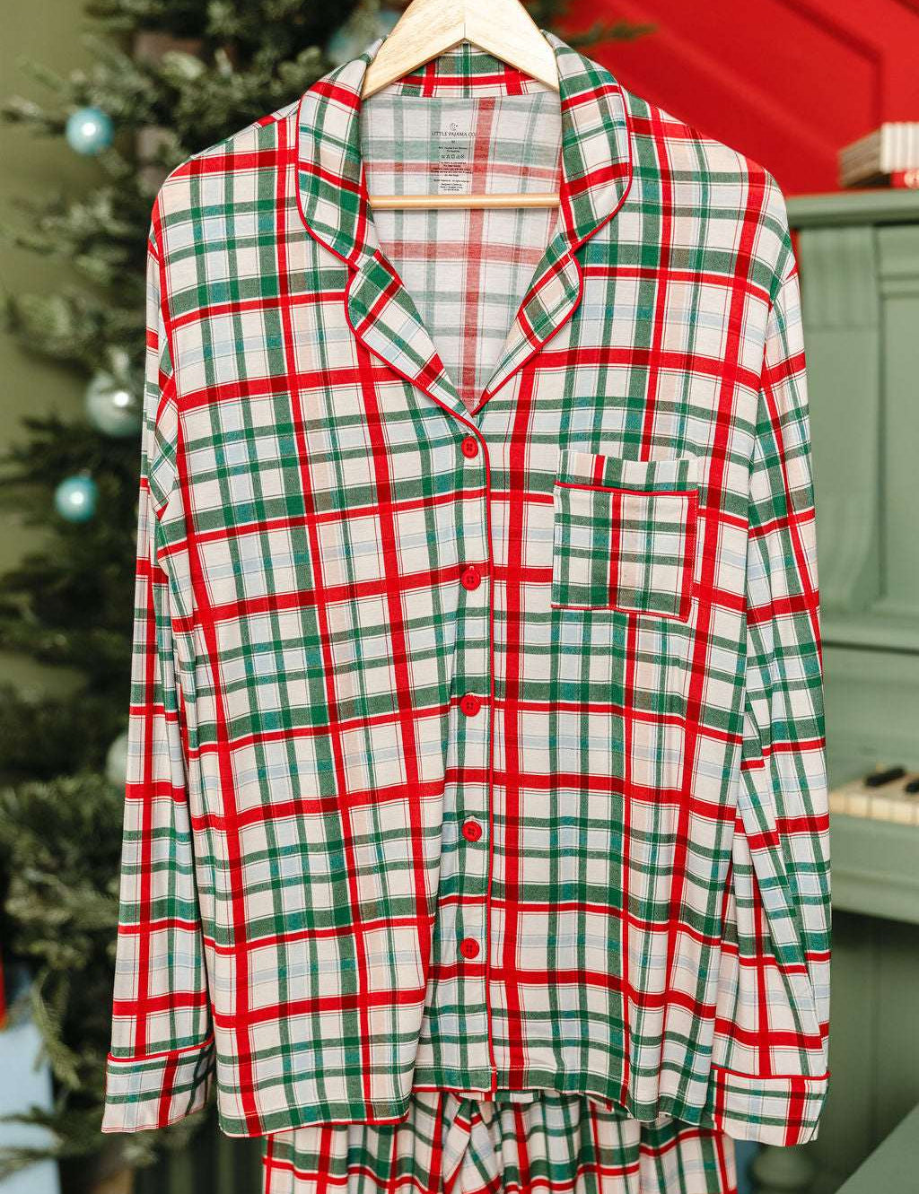 LPC X Tiffany Houghton Christmas Plaid Kids Button Down Set