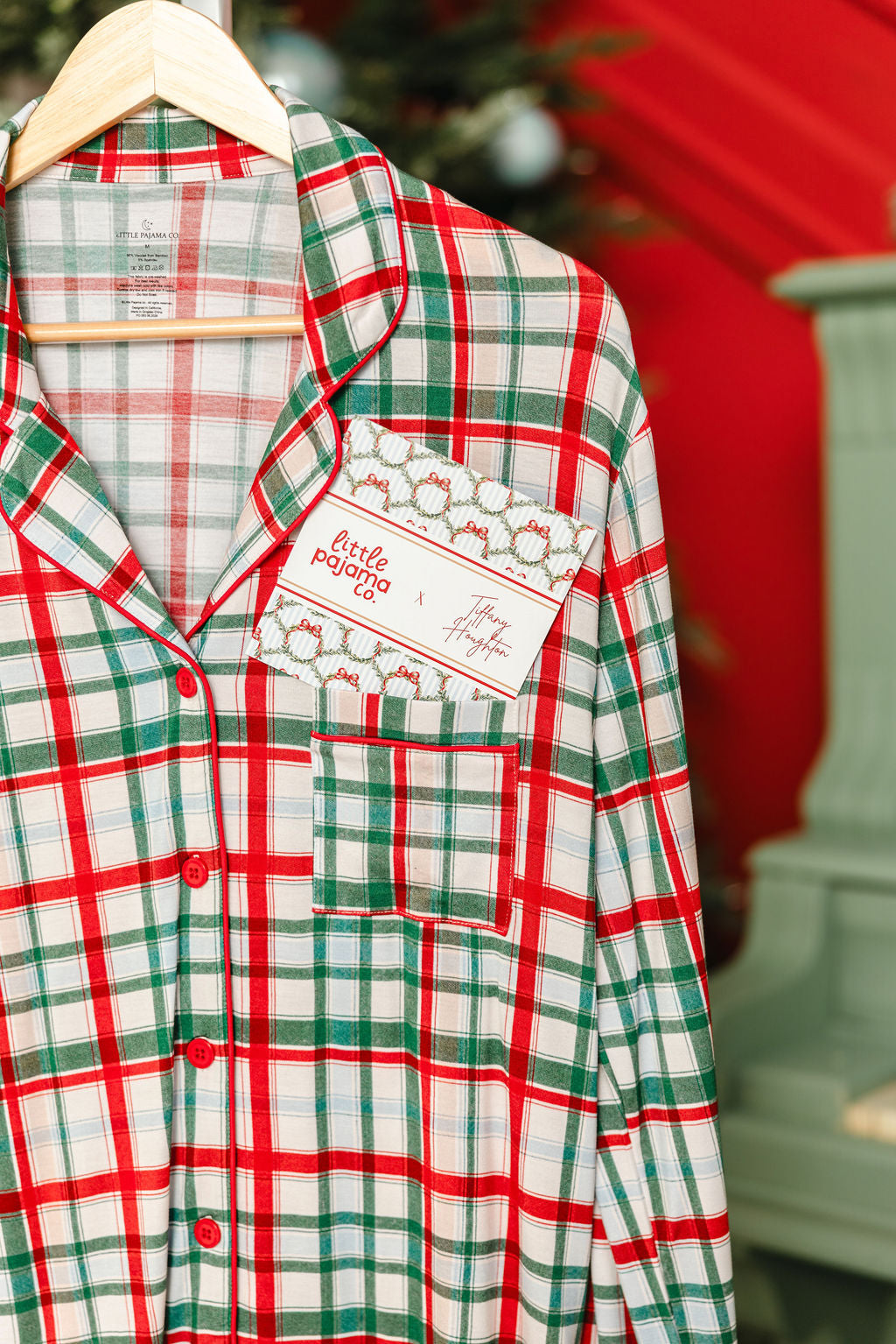 LPC X Tiffany Houghton Christmas Plaid Kids Button Down Set