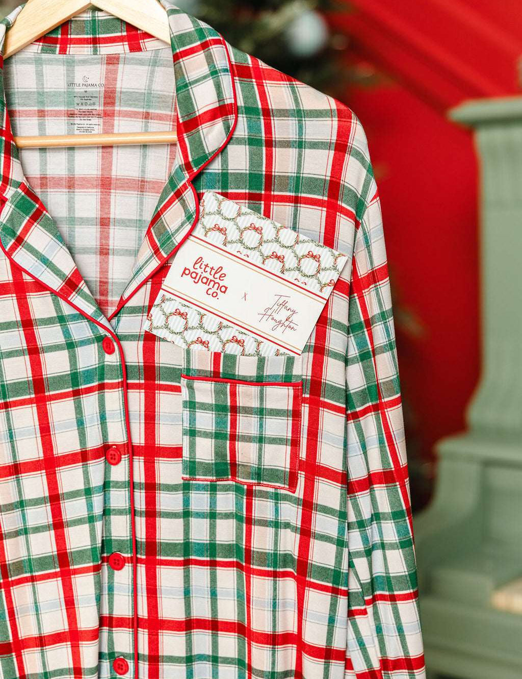 LPC X Tiffany Houghton Christmas Plaid Kids Button Down Set