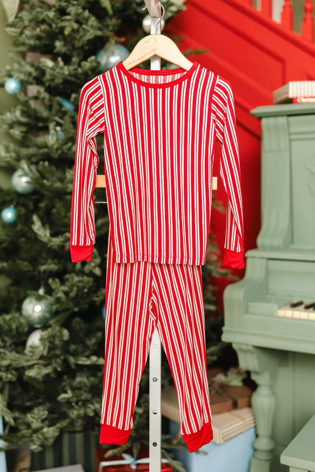LPC X Tiffany Houghton Candy Cane Lane Two Piece Pajama Set
