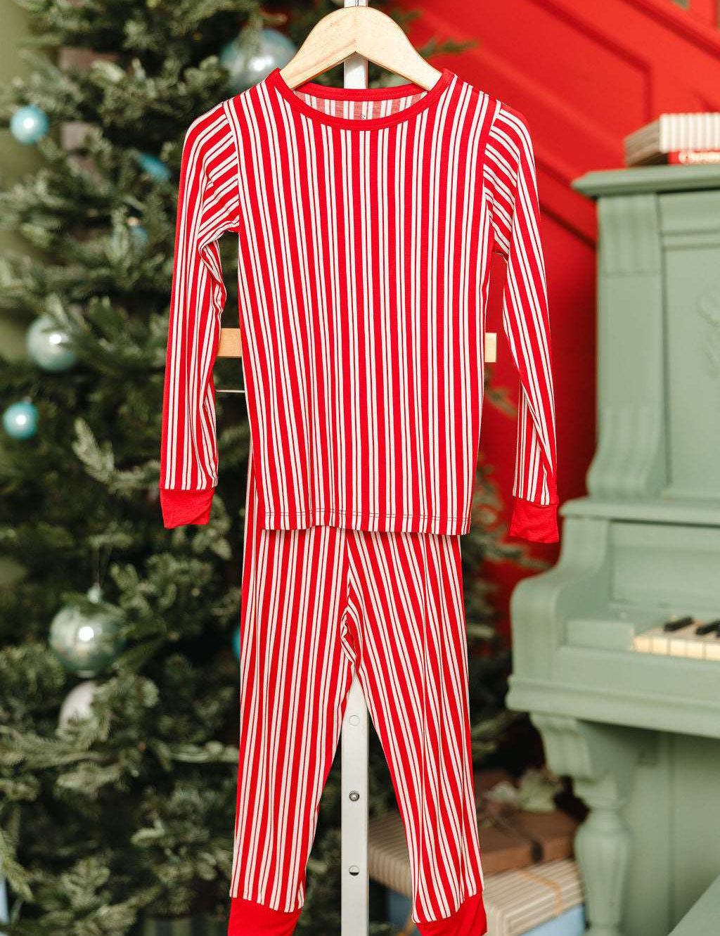 LPC X Tiffany Houghton Candy Cane Lane Two Piece Pajama Set