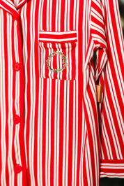 LPC X Tiffany Houghton Candy Cane Lane Kids Button Down Set