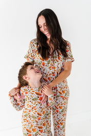 Fall Leaves Two Piece Pajama Set
