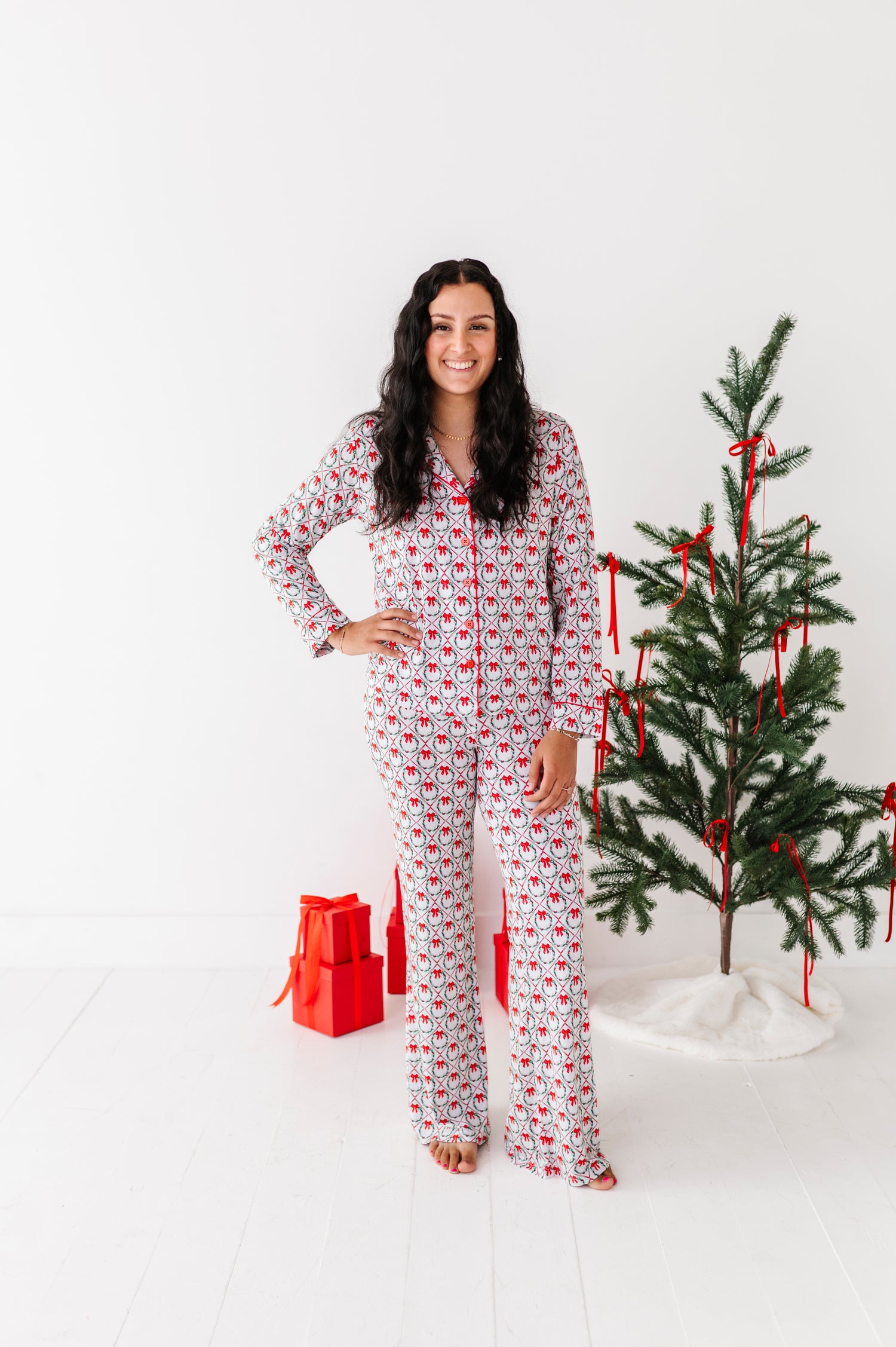 Holiday Wreaths Women's Flare Set