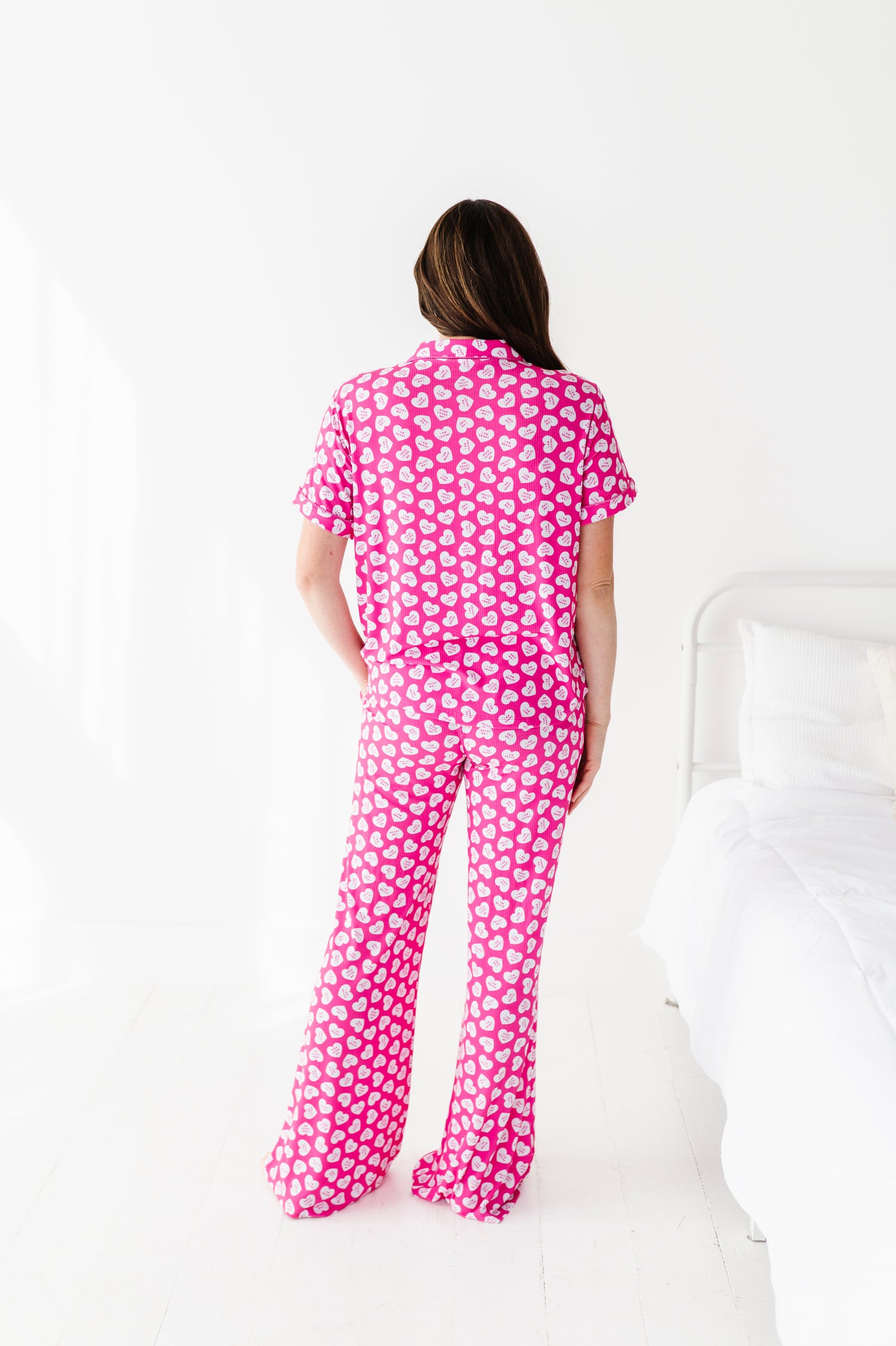 Pink Affirmation Heart Women's Flare Set