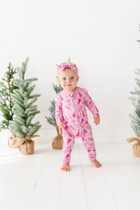 Pink Pine Tree Convertible Onesie