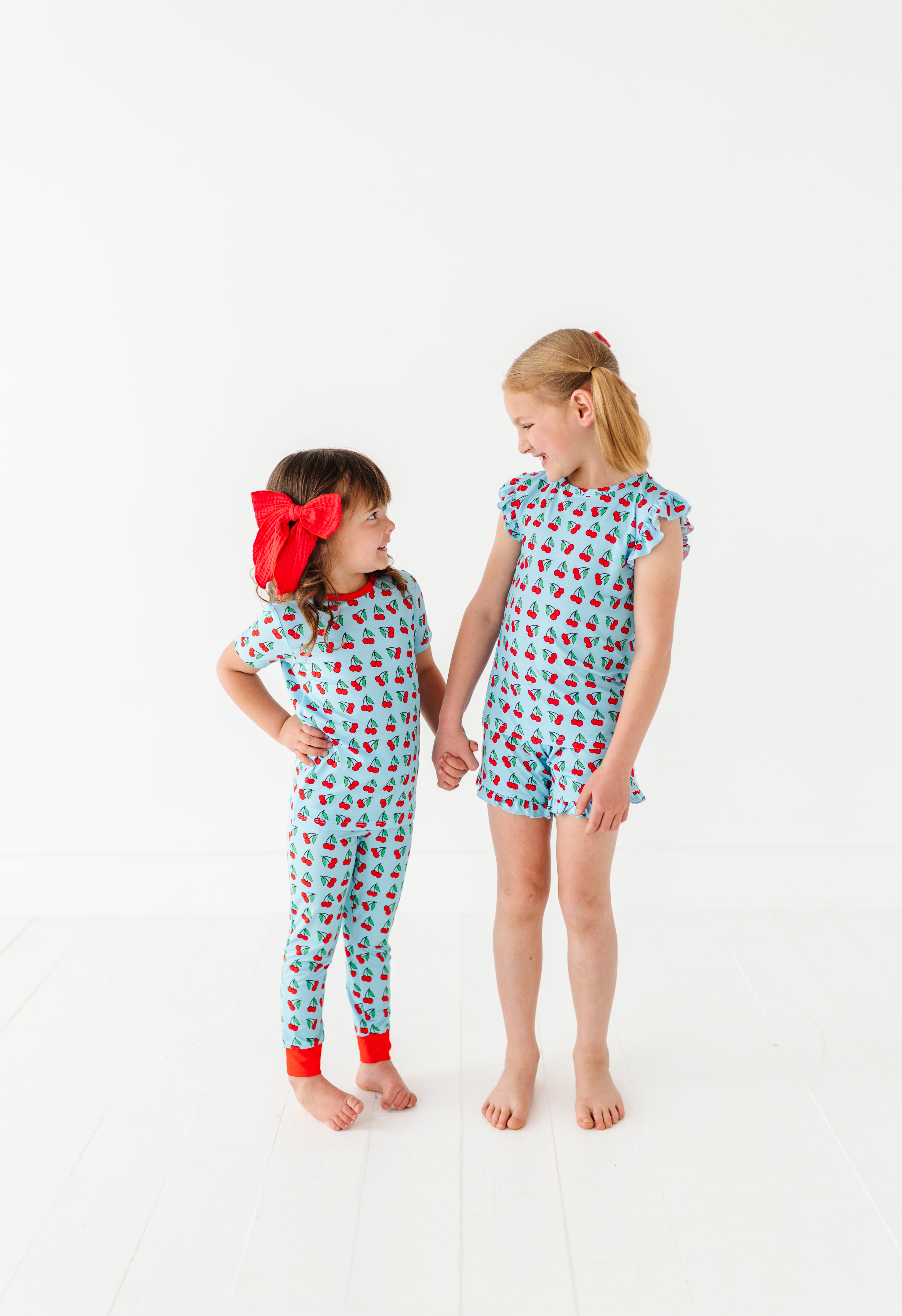 Cherries Ruffle Short Set